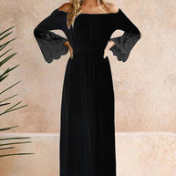WW | Bohemian Baumwollspitzen Maxikleid