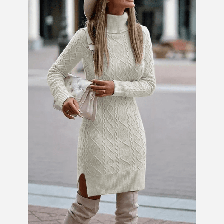 W&W Mode | Stylisches Boho-Rollkragenkleid für Damen