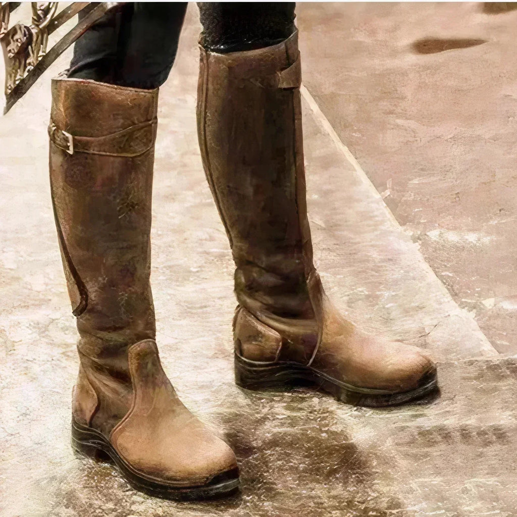 WW | Wasserdichte Stiefel mit Schließen Unter Dem Knie