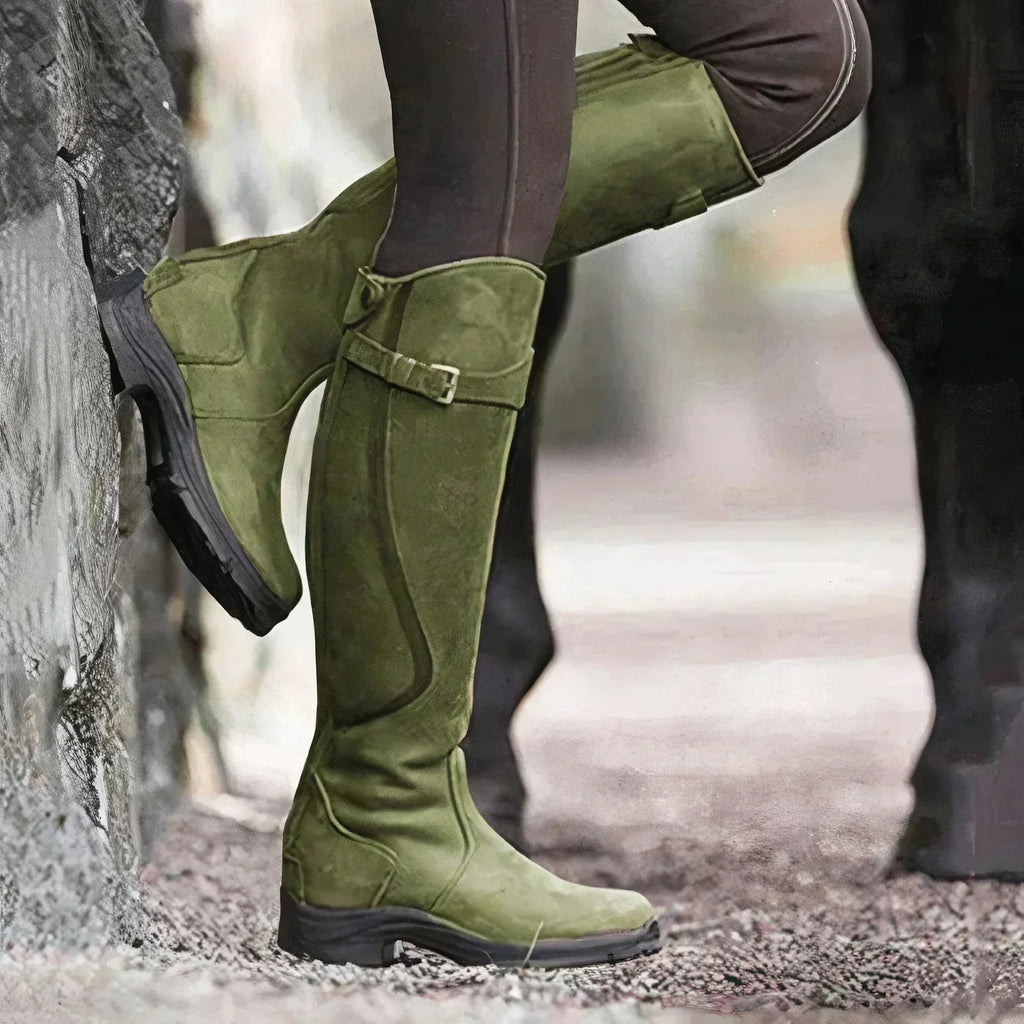 WW | Wasserdichte Stiefel mit Schließen Unter Dem Knie