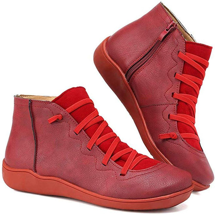 W&W Mode | Stiefeletten Damen – bequemer Schnürverschluss