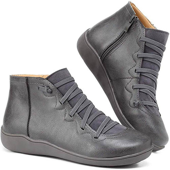 W&W Mode | Stiefeletten Damen – bequemer Schnürverschluss