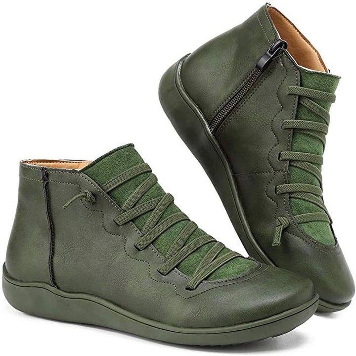 W&W Mode | Stiefeletten Damen – bequemer Schnürverschluss