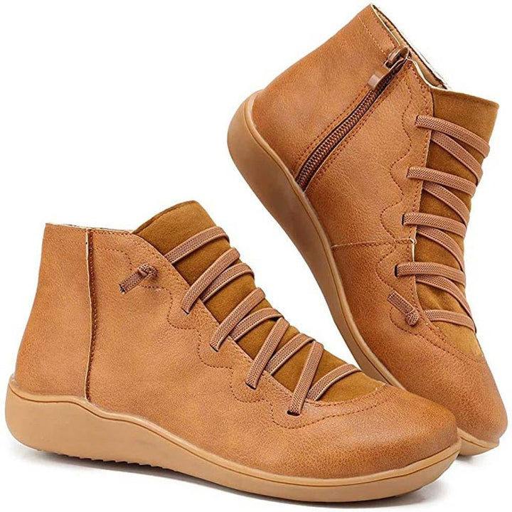 W&W Mode | Stiefeletten Damen – bequemer Schnürverschluss