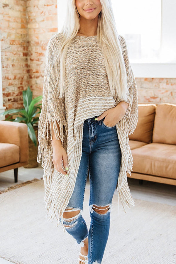 WW | Süß und Unschuldig Chenille Poncho Top