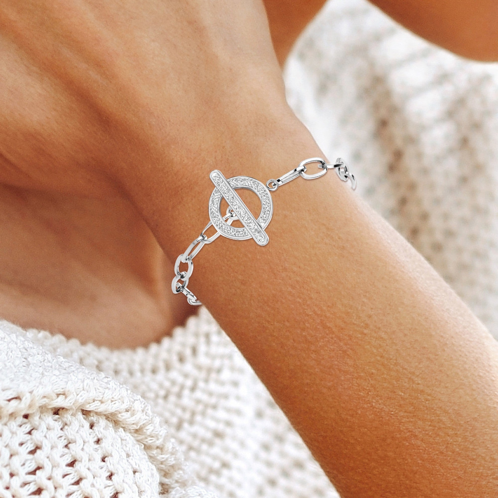 WW | aus Edelstahl mit Swarovski-Kristallen verziert - Kostenloser Versand