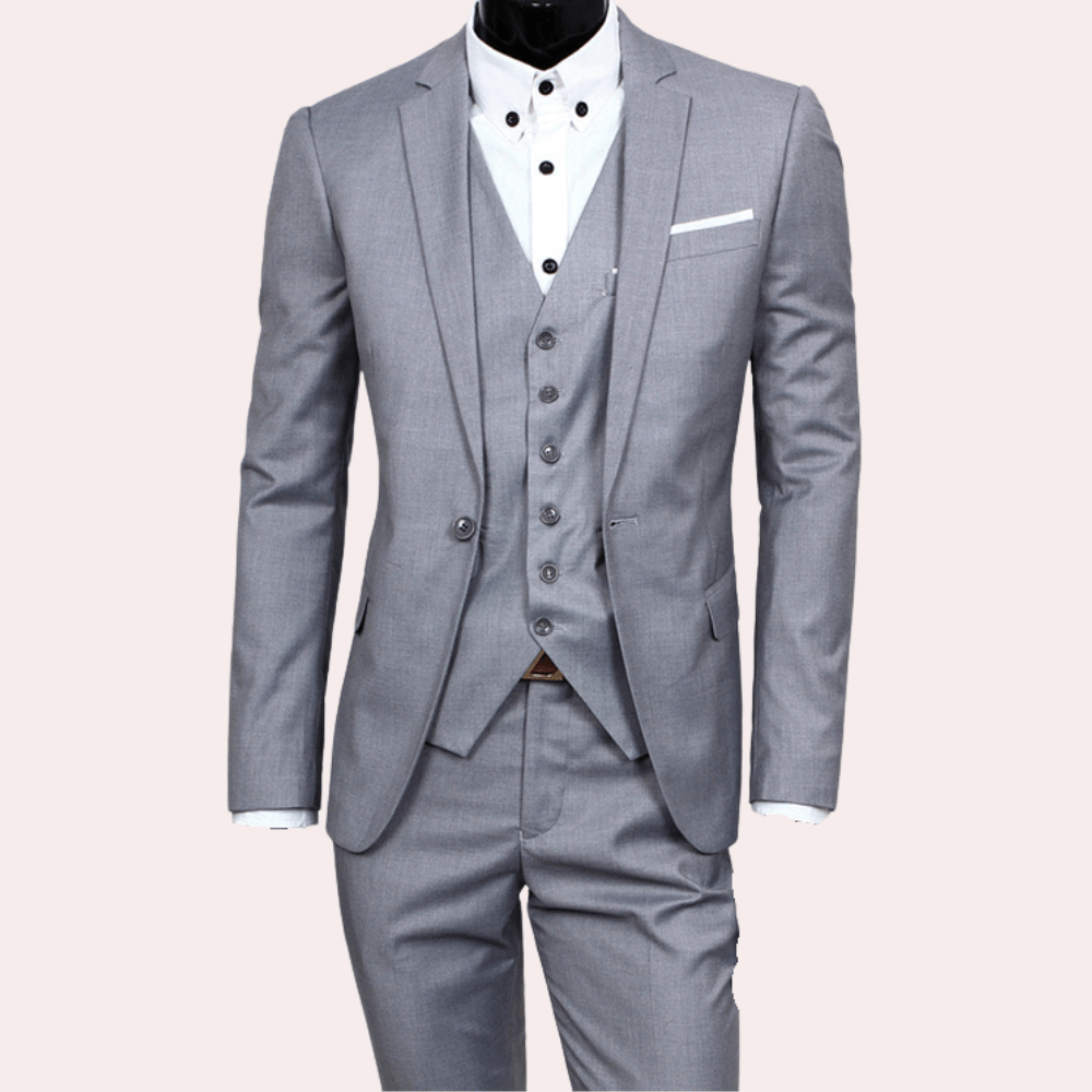 W&W Mode | Elegantes 3 Teilig Herrenanzug Blazer, Weste Und Hose Formelle Und Geschäftliche Veranstaltungen