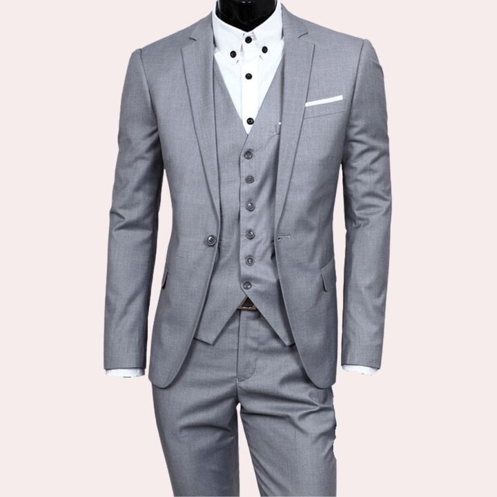 W&W Mode | Elegantes 3 Teilig Herrenanzug Blazer, Weste Und Hose Formelle Und Geschäftliche Veranstaltungen