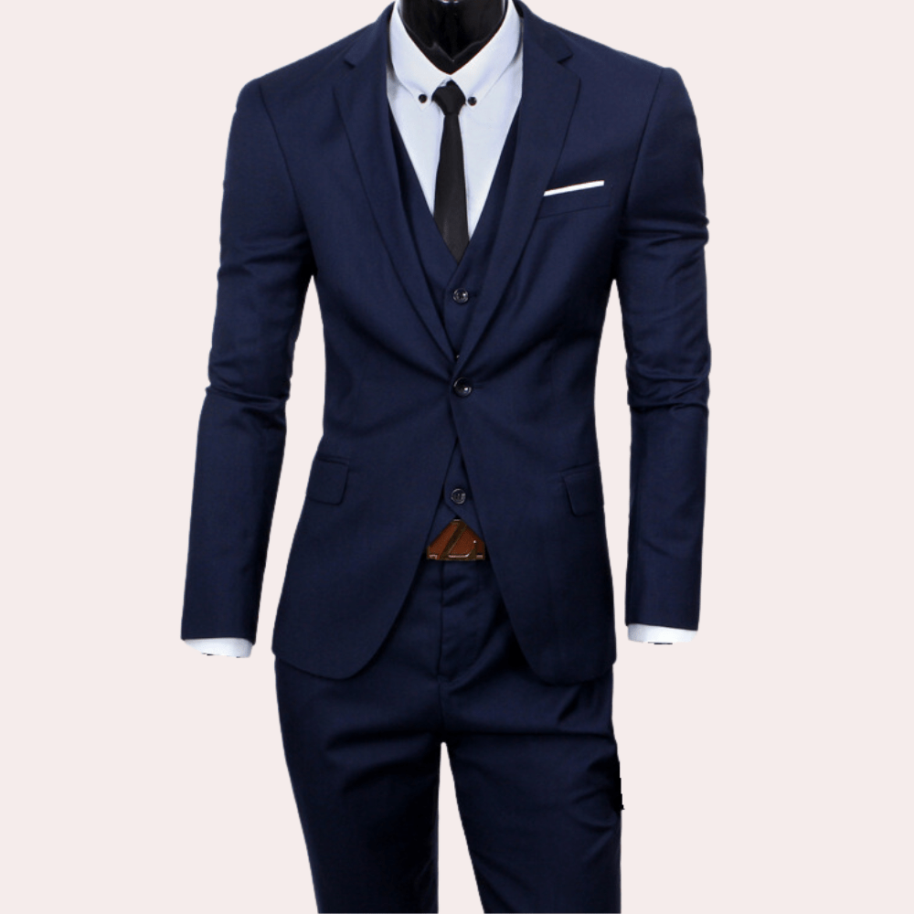 W&W Mode | Elegantes 3 Teilig Herrenanzug Blazer, Weste Und Hose Formelle Und Geschäftliche Veranstaltungen
