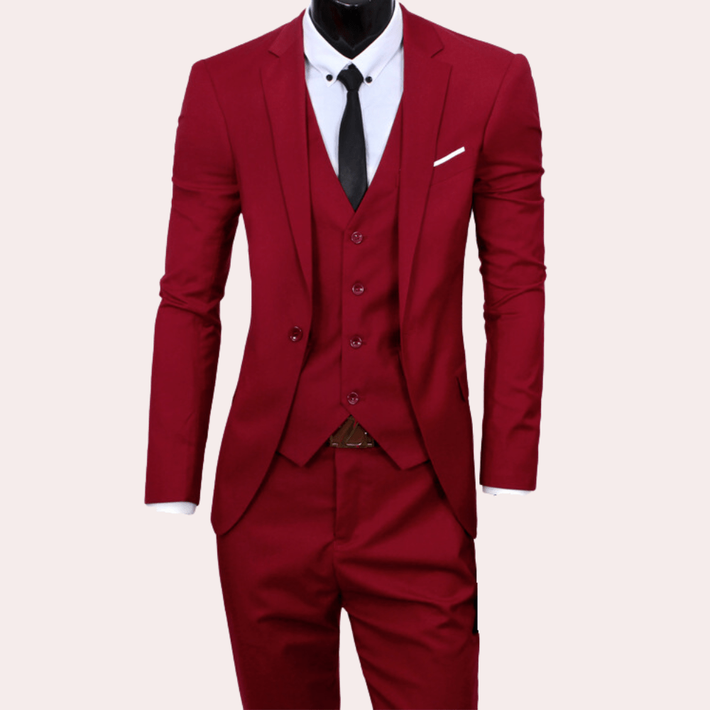 W&W Mode | Elegantes 3 Teilig Herrenanzug Blazer, Weste Und Hose Formelle Und Geschäftliche Veranstaltungen