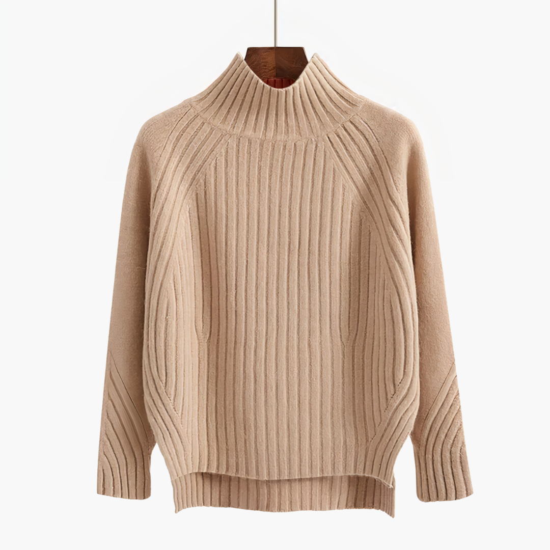 WW | R halsausschnitt Gemütlicher Strickpullover für Frauen