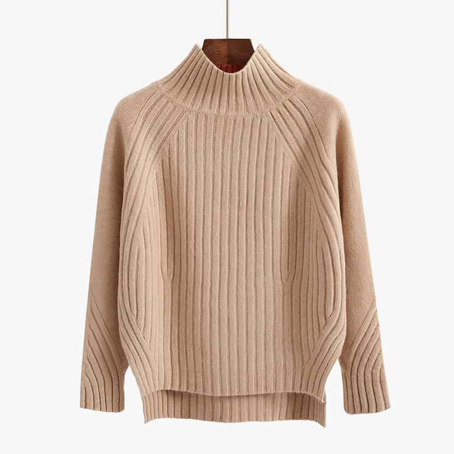 WW | R halsausschnitt Gemütlicher Strickpullover für Frauen