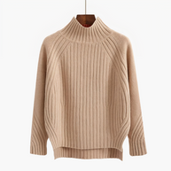 WW | R halsausschnitt Gemütlicher Strickpullover für Frauen