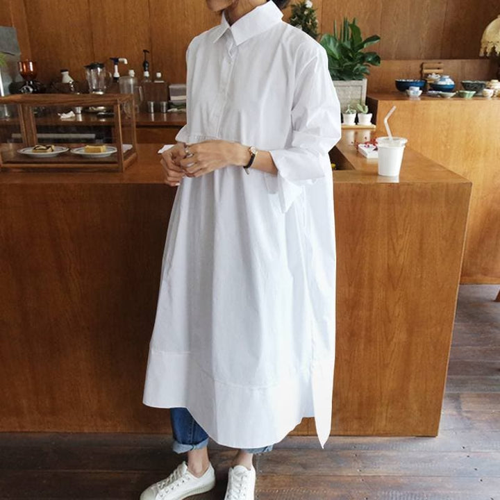 Damen Oversize-Hemdkleid