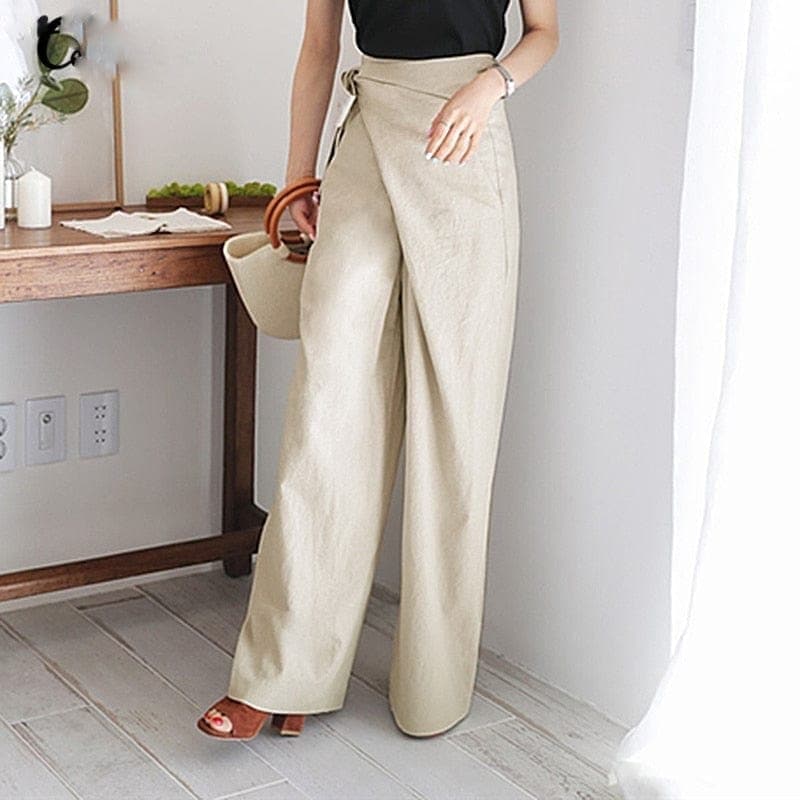 W&W Mode | Trendy Hohe Taillen Wickelhose