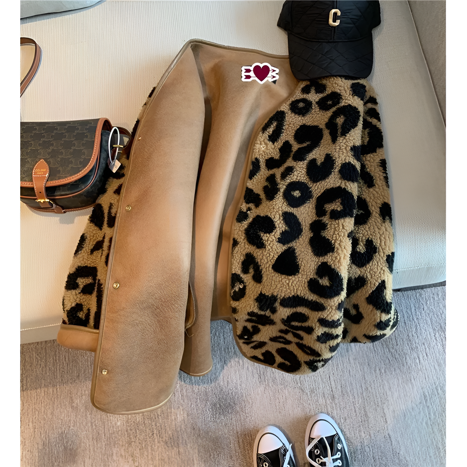 WW | Gemütlicher & Schicker Leopardenmuster Mantel