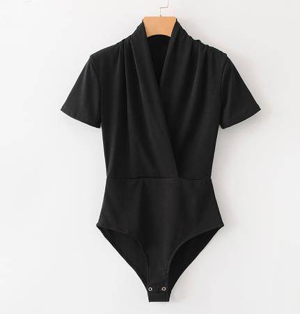 WW Eleganter Wickel-Body mit V-Ausschnitt