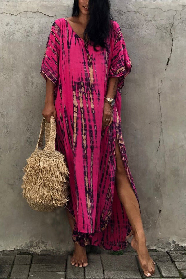 W&W Mode Freely – Lockeres Überwurfkleid im Batik-Boho-Stil