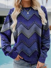 WW | GEOMETRISCHES KASCHMIR-SWEATSHIRT