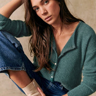 WW | grob gestrickter Cardigan-Pullover