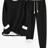 WW | Stilvolle Winter Casual Thermische Sweatshirt- und Jogginghose-Set für Frauen