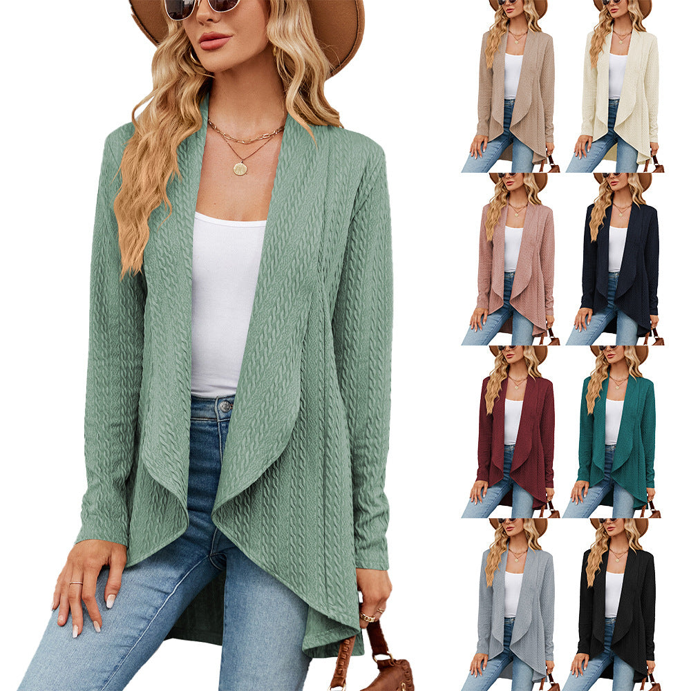 WW | Langärmelige Jacke für Damen In Uni-Farbe