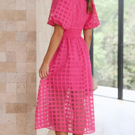 WW | Midikleid mit Puffärmeln