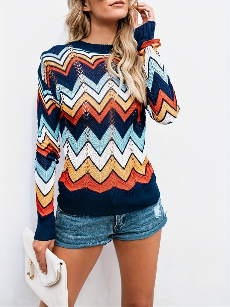 WW | Pullover mit Einem Linearen Design