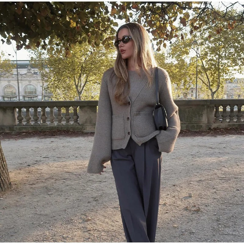 WW | Gestrickte Strickjacke