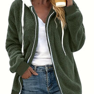 WW | Oversized Teddyjacke für Damen | Warme und stilvolle Winterjacke