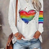 WW | Damen Regenbogen Shirt