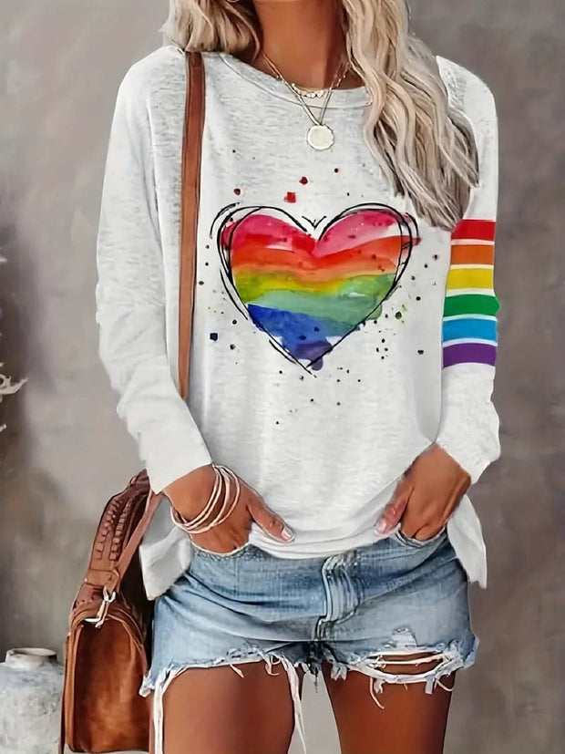WW | Damen Regenbogen Shirt