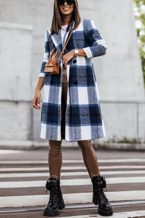 WW | Own The World Kariert Midi Mantel
