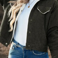 WW | Lambswool Patchwork Corduroy Jacke