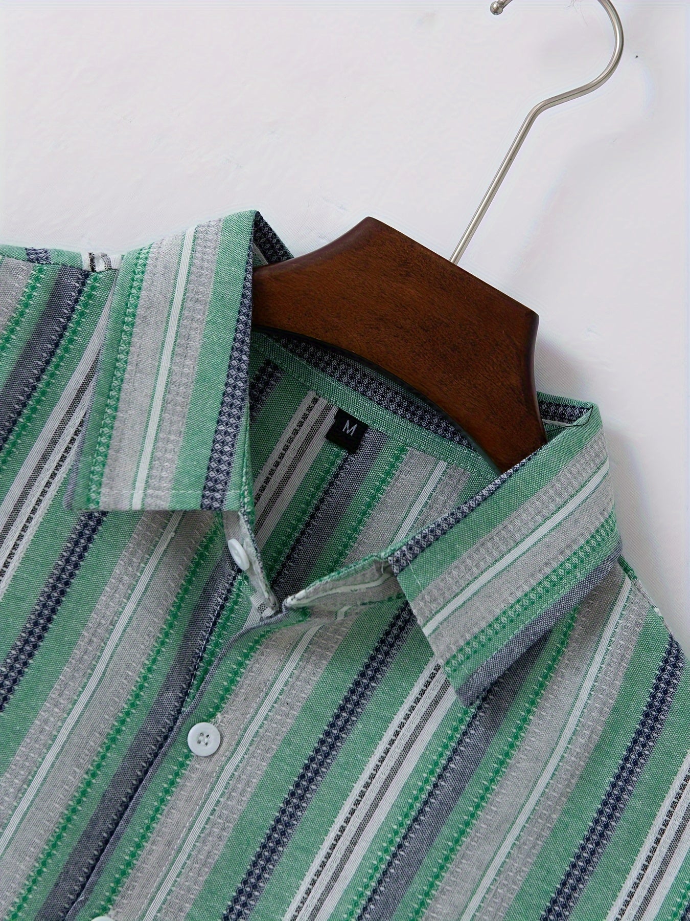 WW | Gestreiftes Baumwoll Leinen Herrenhemd für entspannte Looks