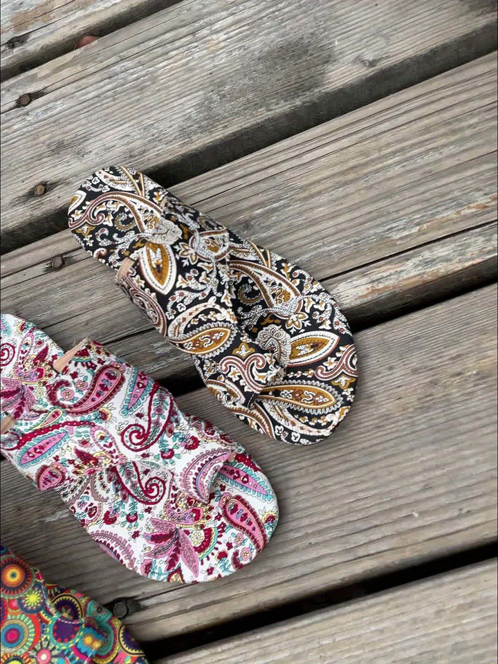 W&W Mode | Florale Flip Flops Für Frauen