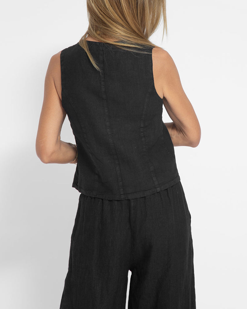 WW | Damen Elegantes 2-teiliges Leinenset