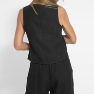 WW | Damen Elegantes 2-teiliges Leinenset