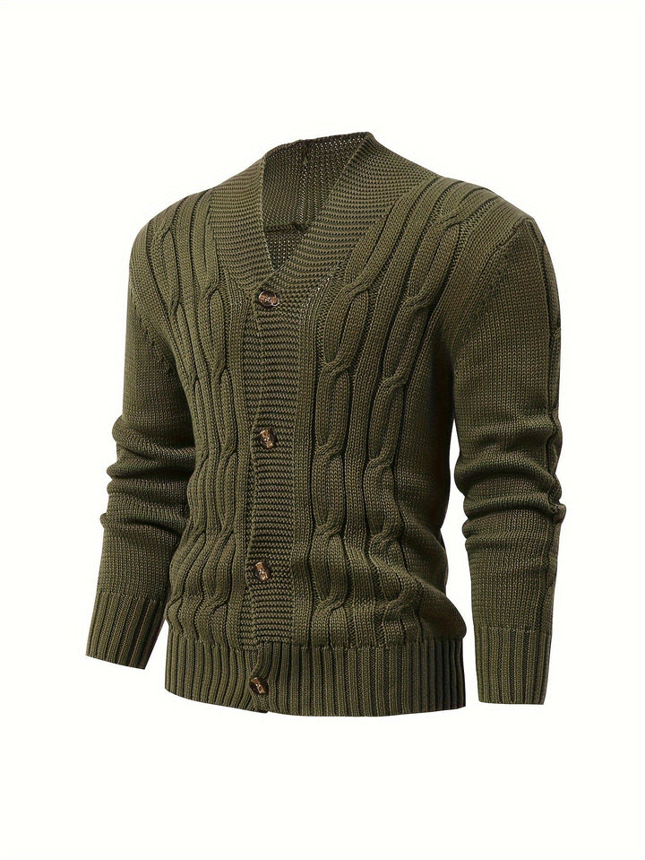 W&W Mode | Zopfstrickjacke mit Knöpfen