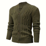 WW | Zopfstrickjacke mit Knöpfen