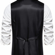 WW | Retro Herrenweste Mit Fischgrätenmuster