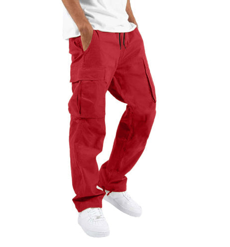 W&W Mode | Bequeme Herren Arbeitsbekleidungs Hose Mit Verstellbarem Bund Und Vielen Taschen
