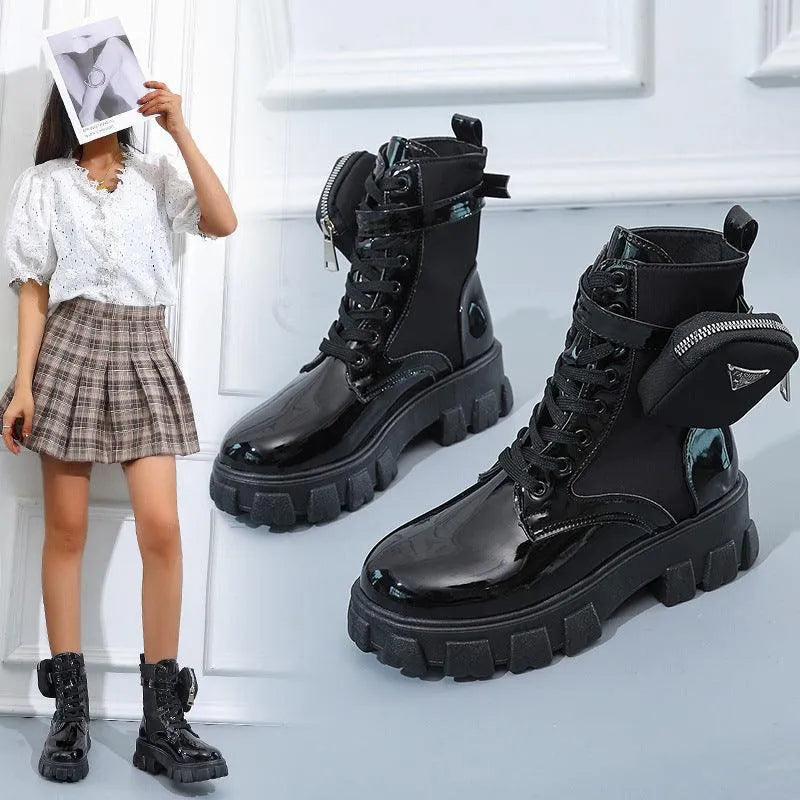 WW | Stiefel mit Plateau bis zur Wade