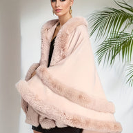 WW | Oversize-Fellcape-Mantel für Damen