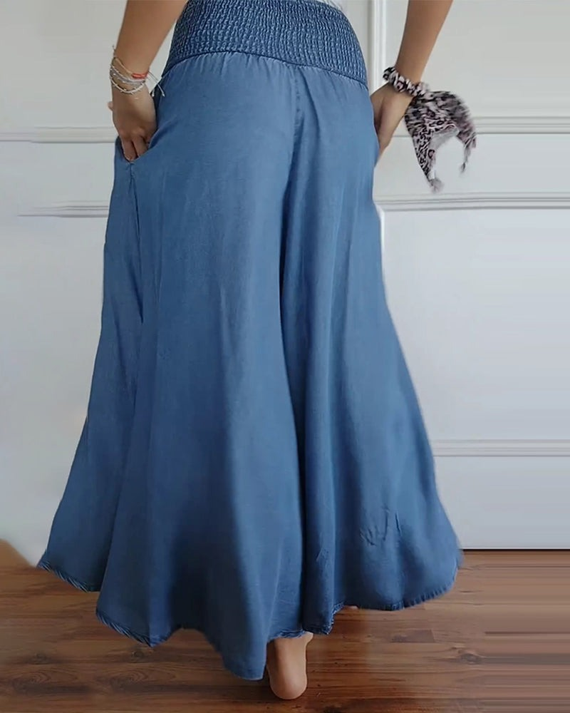 WW | Hoch-Taillierte Hose für Frauen Baggy