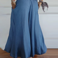 WW | Hoch-Taillierte Hose für Frauen Baggy