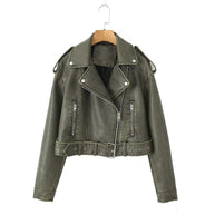 WW | Waschbare, Farbverlaufende Lederjacke Für Damen*