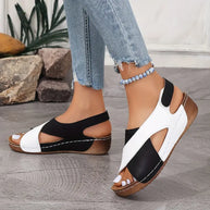 WW | Damenschuhe mit Kontrastierendem Keilabsatz