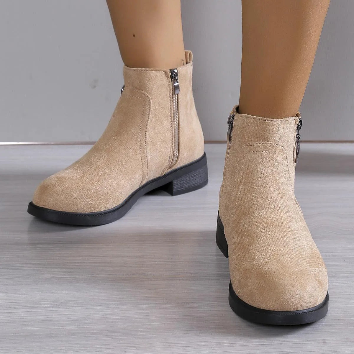 WW | Chunky-Heeled Ankle Boots
