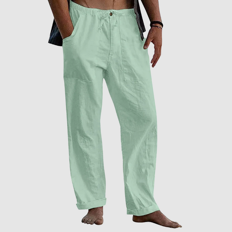 W&W Mode | Lässige Leinenhose mit Kordelzug